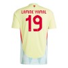 Maillot de Supporter Espagne Lamine Yamal 19 Extérieur Euro 2024 Pour Enfant